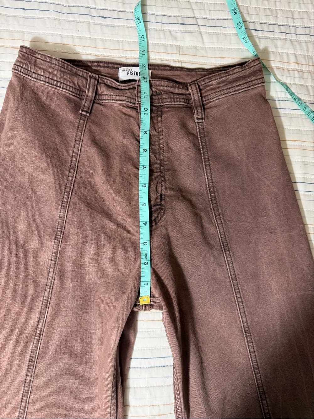 pistola Brown High-Rise Wide Leg Jeans - Picture 6 of 12